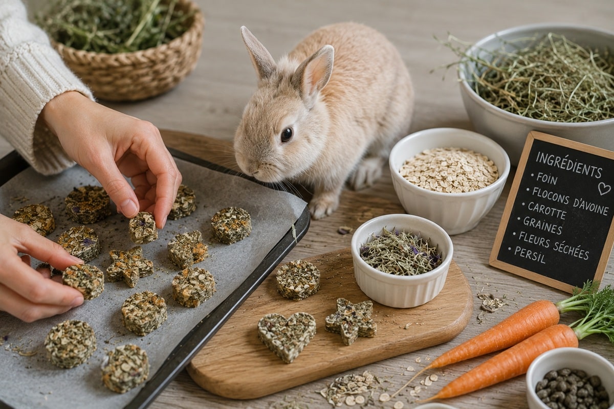 Friandises pour lapin nain fait maison
