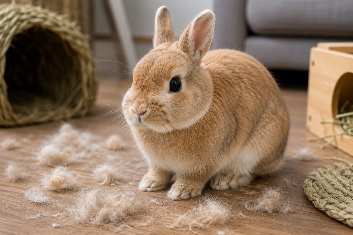 lapin nain qui perd ses poils