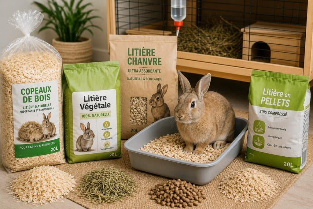 litières pour lapin